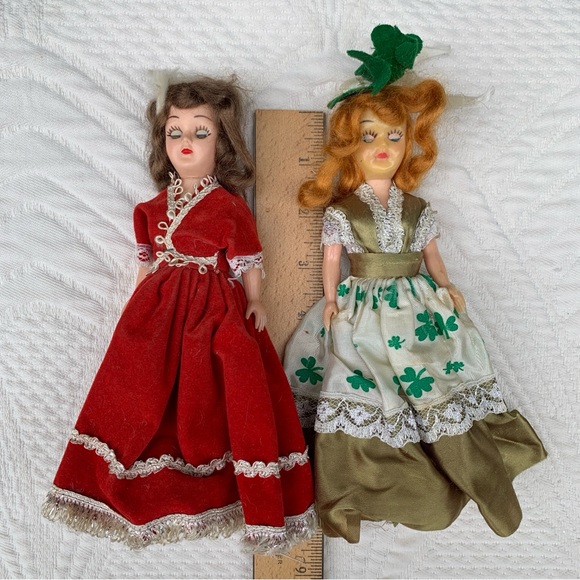 Vintage Art Crafters Mixed Lot Plastic Dolls of World Sleep Eyes MCM 50s 60s - Picture 6 of 9